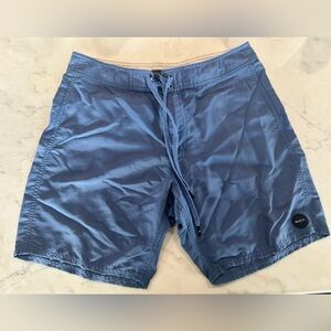RVCA Navy and Beige Shorts